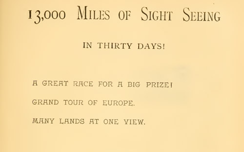 13,000 Miles of Sight Seeing in Thirty Days